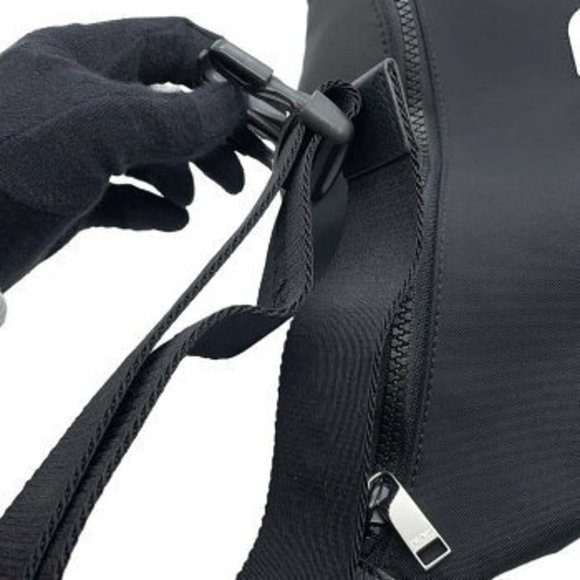 Christian Dior Body Bag Hajime Sorayama Waist Belt Black - Picture 7 of 8